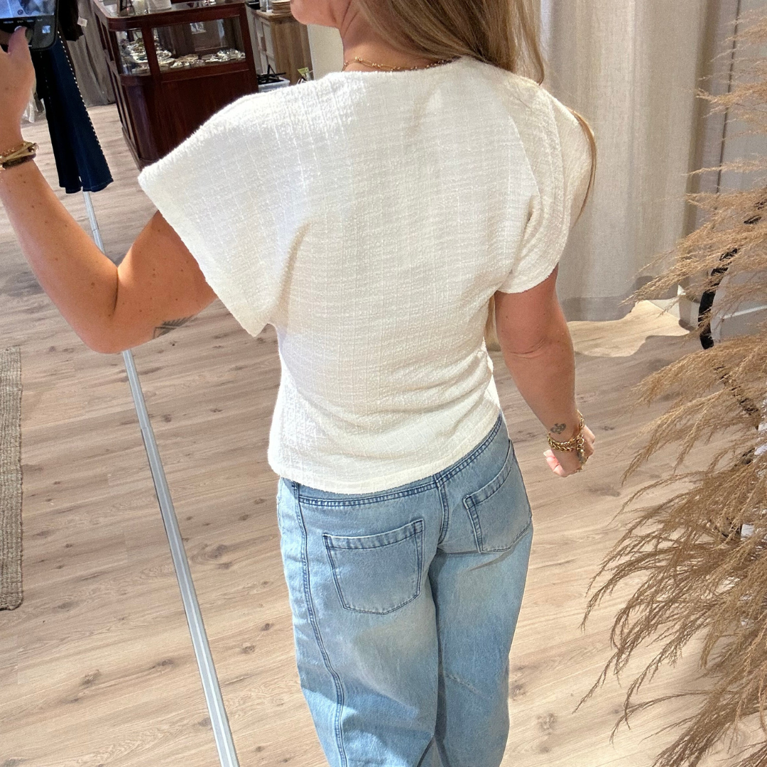 Vera | Damen Wickelbluse Ärmellos