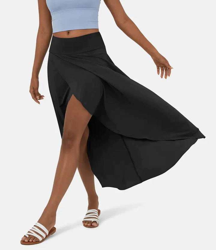 Romy | Asymmetrischer High-Low-Rock mit fließendem Schnitt für Frauen