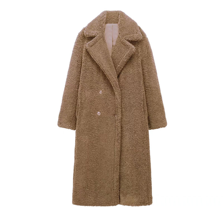 ELLIE | LANGER MANTEL AUS WOLLMISCHUNG MIT FLEECE