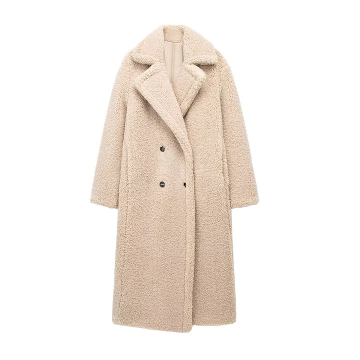 ELLIE | LANGER MANTEL AUS WOLLMISCHUNG MIT FLEECE