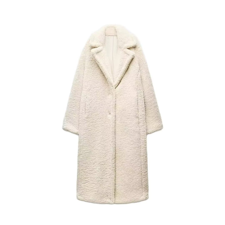 ELLIE | LANGER MANTEL AUS WOLLMISCHUNG MIT FLEECE