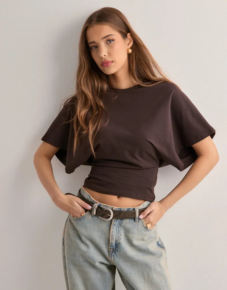 Hailey | Damen Kurzarm Bluse